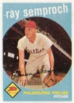 1959 Topps Baseball Cards      197     Ray Semproch